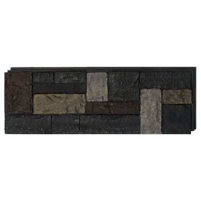 NextStone™ Faux Polyurethane Stone Panel - Castle Rock Ashford Charcoal   